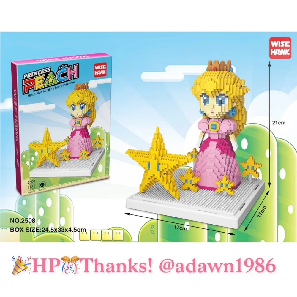 ๐HP๐ Nintendo Princess Peach Nano Blocks Set - Picture 1 of 3